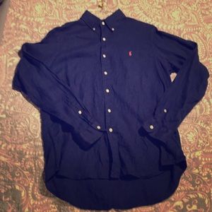 Ralph Lauren linen long sleeved button down